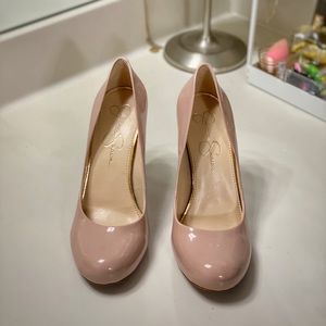JESSICA SIMPSON Calie Nude Blush Pump